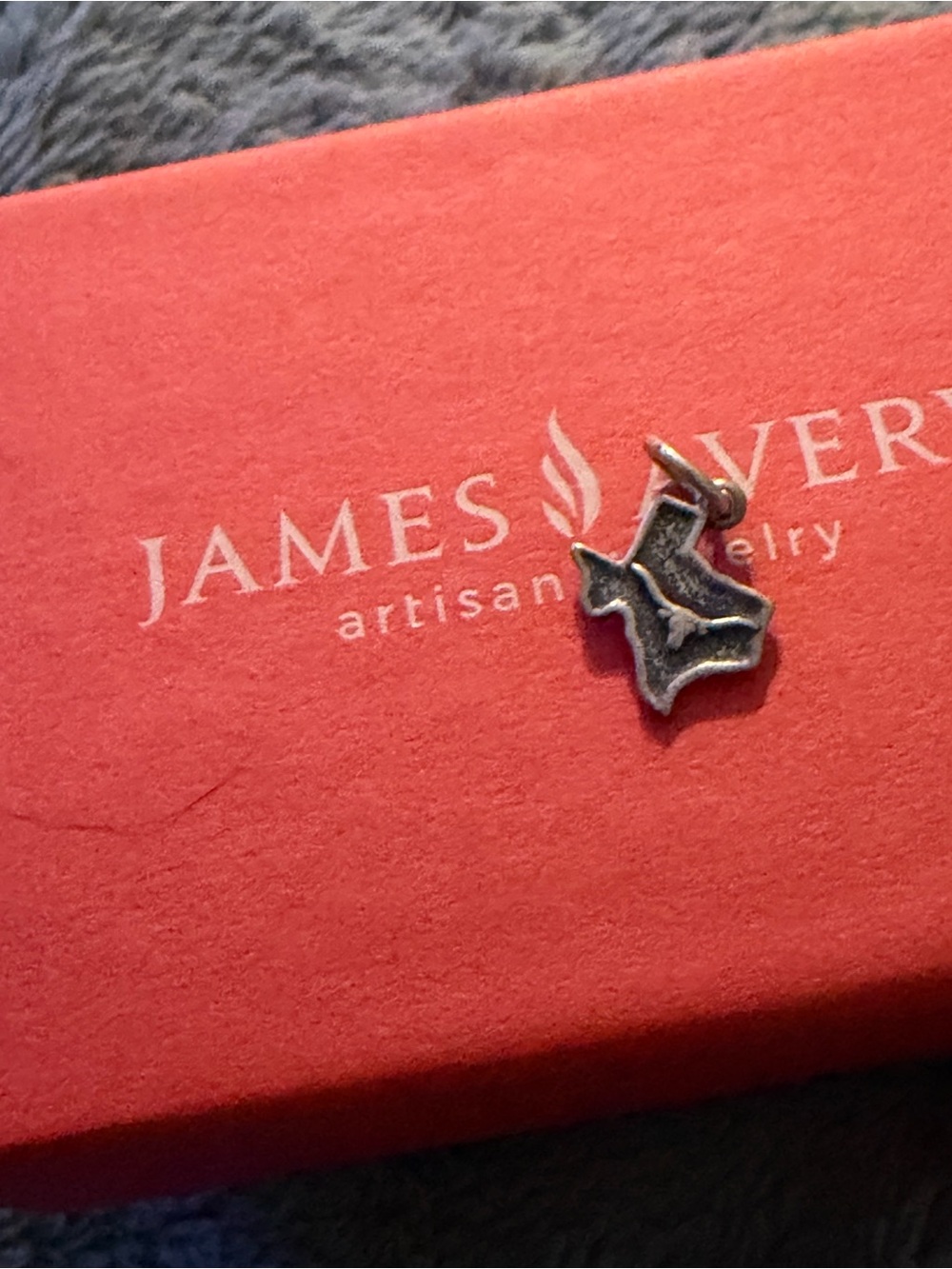 Retired James Avery Silver Texas State Charm Pendant
